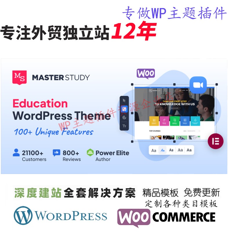 Masterstudy -教育 WordPress 主题在线辅导讲师导师课程网站模板