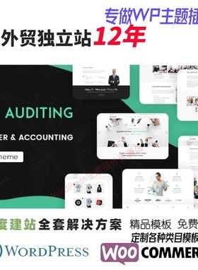 Auditing-审计 会计顾问法律相关服务 WordPress 主题网站模板