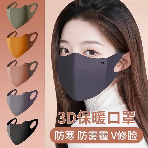 新款秋冬美拉德保暖口罩防寒
