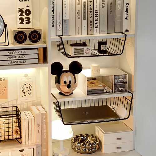 桌下收纳挂篮桌面宿舍悬挂置物架