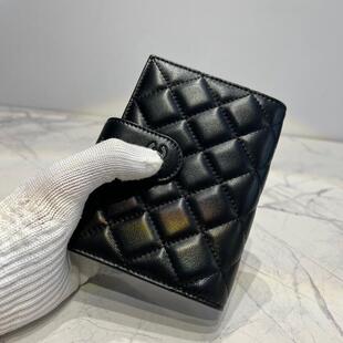 小香菱格A7黑色真皮羊皮记事本笔记本便携日记本记录簿替换活页