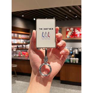 适用于23款别克E5卡片车钥匙套新E4君越汽车保护壳改装卡包男女扣