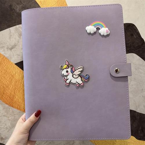 产检孕期报告单收纳册可爱新版马宝宝a4a5资料活页软皮便携档案册