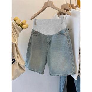 孕妇短裤夏季薄款外穿五分牛仔裤夏款内搭裤子2025新款夏装阔腿裤