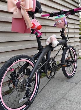 适用大行P10折叠车D8整圈20寸406改色KBA005贴纸s20轮毂P9贴膜