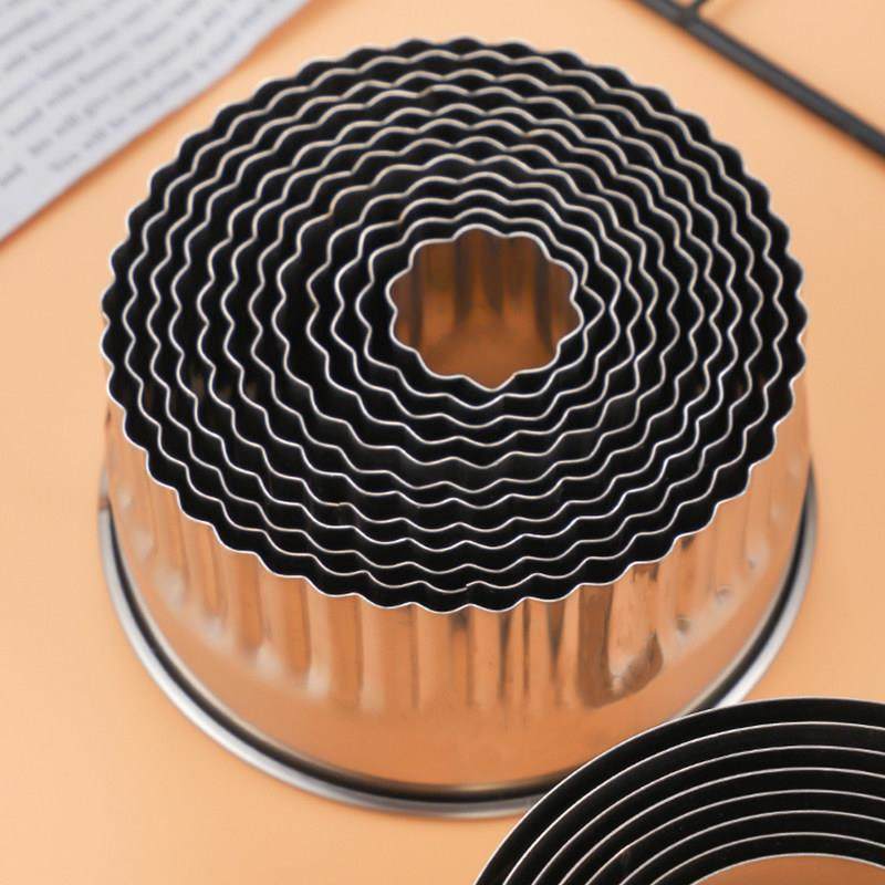 不锈钢圆形12头光级蛋糕切饺子皮牙极水果模具蔬菜饼干花边切印模,厨房/烹饪用具,烘焙模具,淘宝优惠券,粉丝福利购,淘宝优惠卷