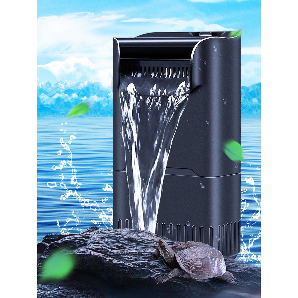 龟缸过滤器低水位鱼缸水循环系统三合一不换水龟专用粪便吸力大