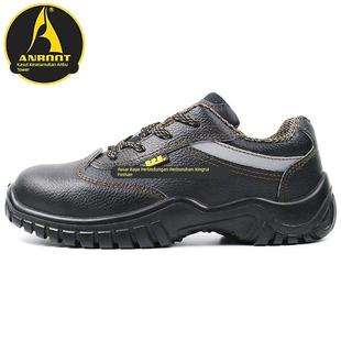 安步塔赛纳安全鞋 防砸防刺穿防静电耐磨钢包头真牛皮劳保工作男鞋