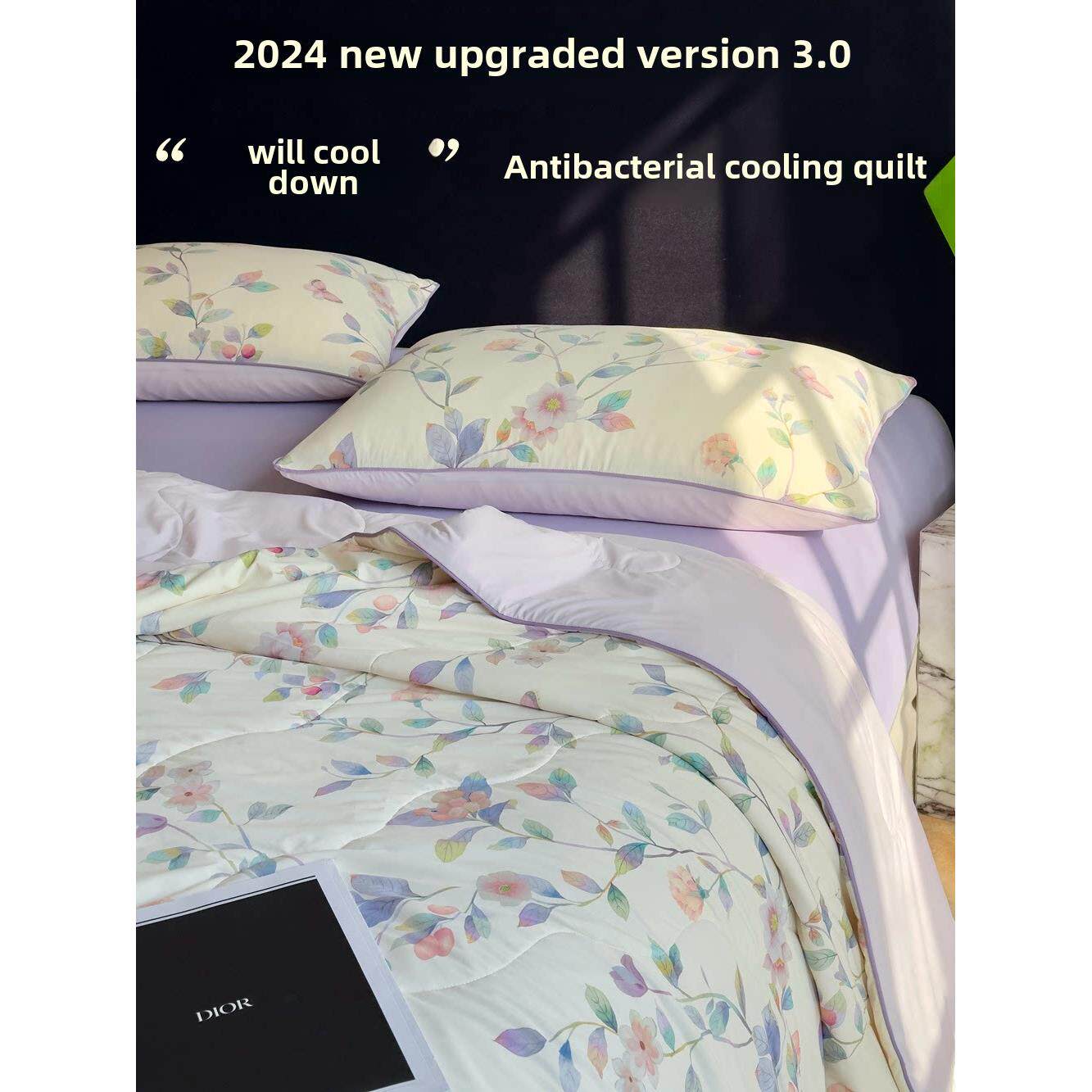 2025新冷鸭Pro4.0数字印刷冰丝夏季冷却被子凉爽丝绸夏季被子空调