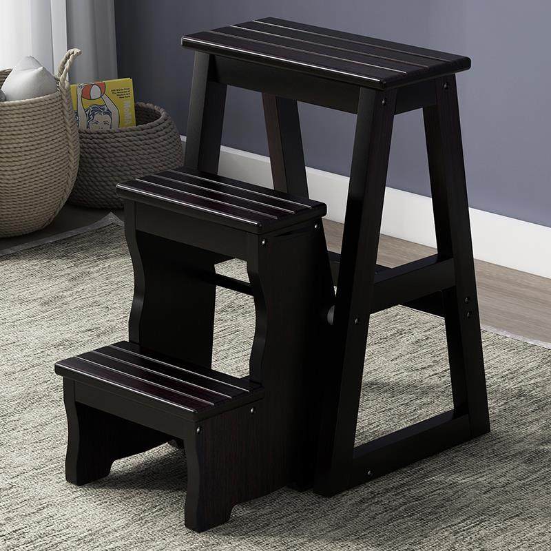 实木梯凳家用多功能翻转折叠凳室内客厅二三步登高梯椅两用换鞋凳,住宅家具,梯凳,淘宝优惠券,粉丝福利购,淘宝优惠卷