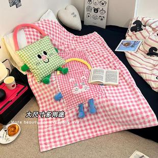 毛毯加厚冬季 抱枕被小毯子二合一午睡办公室盖腿沙发披肩盖毯午休