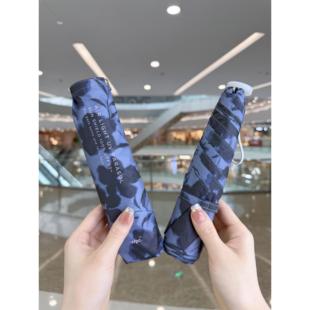 日本Wpc.花影超轻120g空气三折遮阳伞黑胶羽毛晴雨防晒紫外太阳伞