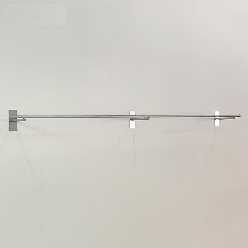 服装店上墙壁挂式衣架陈列架女装店服装架不锈钢装墙壁的衣服挂杆