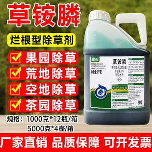倔配10%精草铵膦铵盐除草剂果园苗圃茶树不伤根非耕地杂草农药
