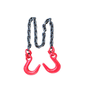 链条吊具起重铁链子锰钢两双头环眼大开口钩吊挂装 拖车拉货1米2m5