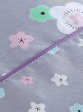 100全棉被套单件 纯棉单人1.5m1.8米床双人200*230紫色被罩秋冬季