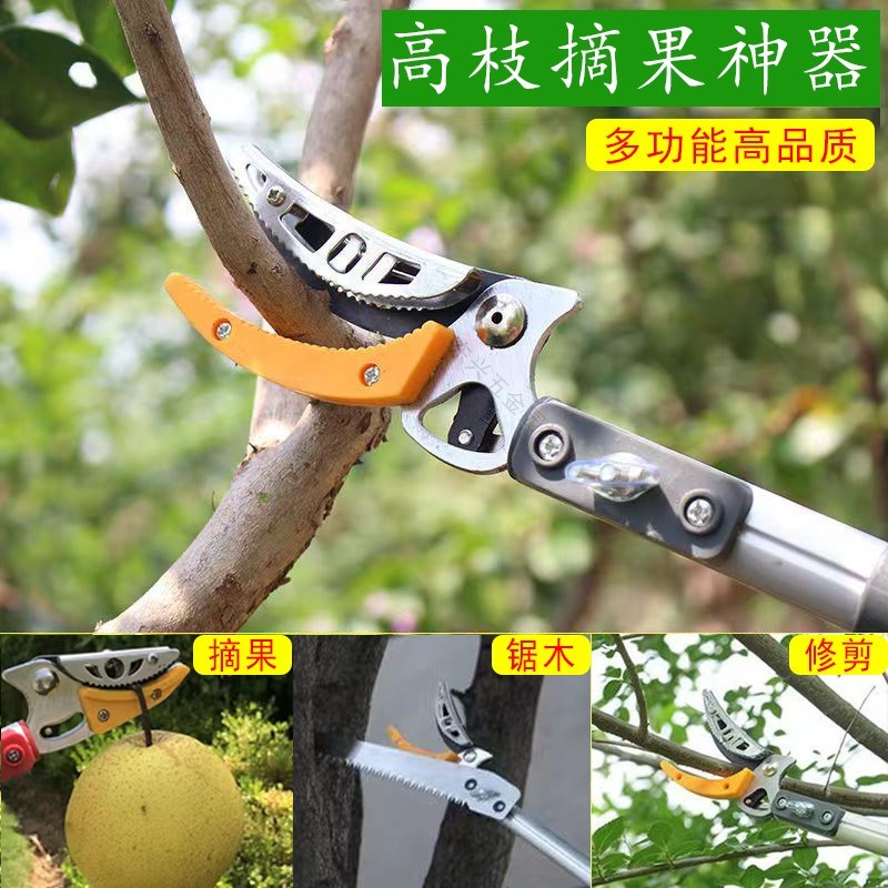 多功能伸缩杆高空摘果剪摘果w神器采摘枇杷荔枝龙眼柿子高空修枝