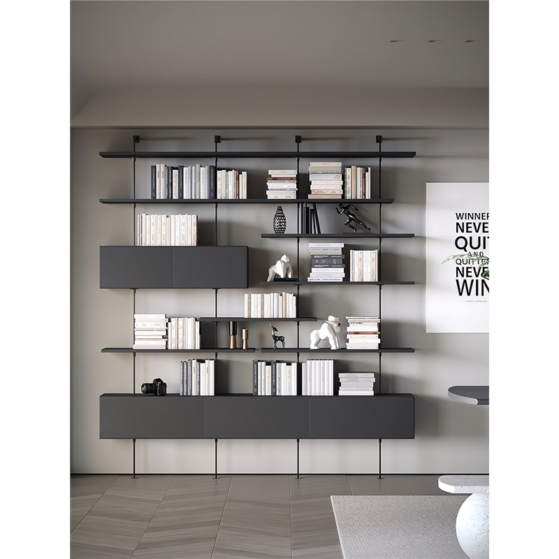 收纳陈列架置物架展示架墙上多层壁挂整墙储物极简隔板开放式书架