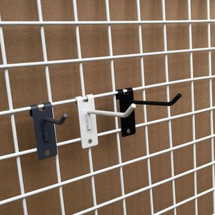 灰色挂钩黑色网架钩子外资手套手机配件挂钩铁丝网配件网格收纳勾