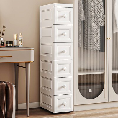 抽屉式夹缝隙置物i架15cm窄侧面靠墙边小立柜子抽拉储物25公分收