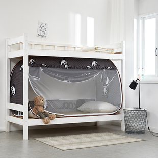 免安装 两用遮光布0.8m0.9床 学生宿舍寝室上铺下铺蚊帐床帘一体式