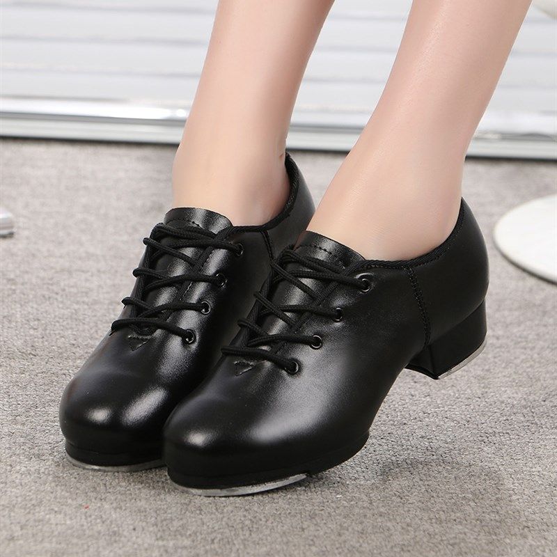 踢踏舞鞋 软底 踢踏鞋舞鞋 男 女款 跳舞 儿童 少儿舞蹈成人 系带