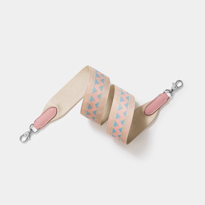 适用菜篮子斜挎肩带配件加厚帆布织带单肩包带子红色包包宽肩带潮