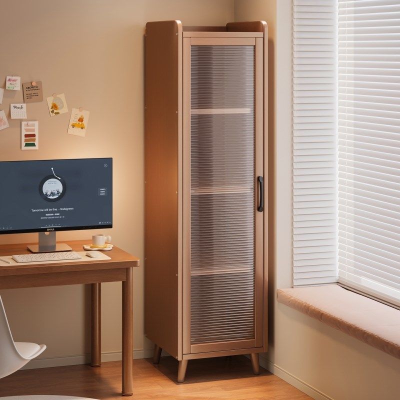 实木书柜防尘带玻璃门书架置物架带门落地家用客厅美式书柜中古风,住宅家具,书架,淘宝优惠券,粉丝福利购,淘宝优惠卷