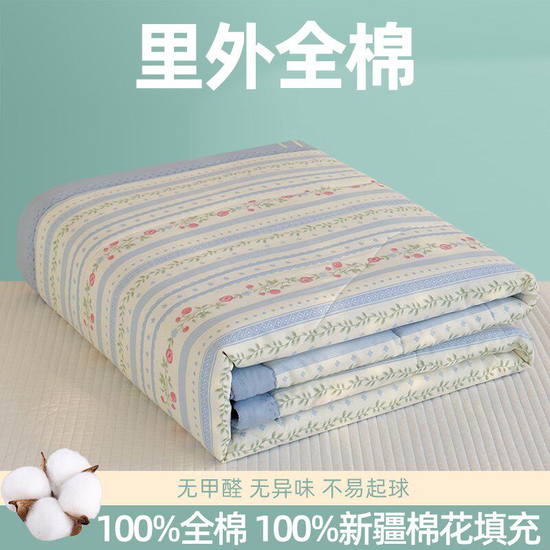 全棉棉花夏凉被单人薄被子空调被纯棉被芯200x230cm被褥2025新款