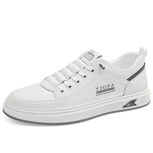 百搭运动软底软面透气防臭休闲男皮鞋 男士 增高不脚臭 2025新款