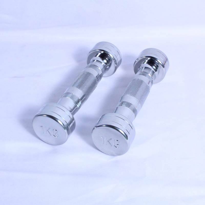 纯钢小哑铃男士拳空击女士儿童学生瑜伽健身房家用一对哑铃架套装