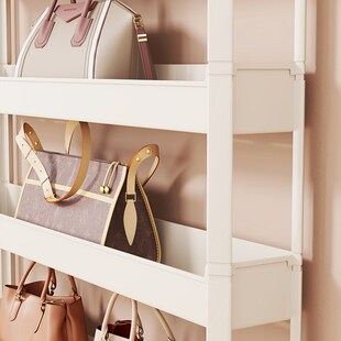 门后包包收纳架i落地玄关夹缝置物架多层窄柜大容量储物架展示架