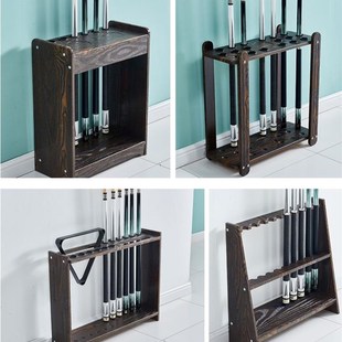 展示架多孔台球架落地立式放置桌球杆柜球杆收纳柜架台球用品鱼竿