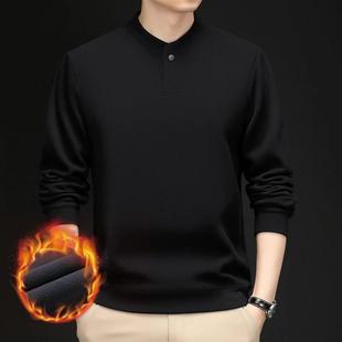 一体绒保暖打底衫 慕奢男装 双面绒男N装 加绒加厚男卫衣时尚 T恤 冬季