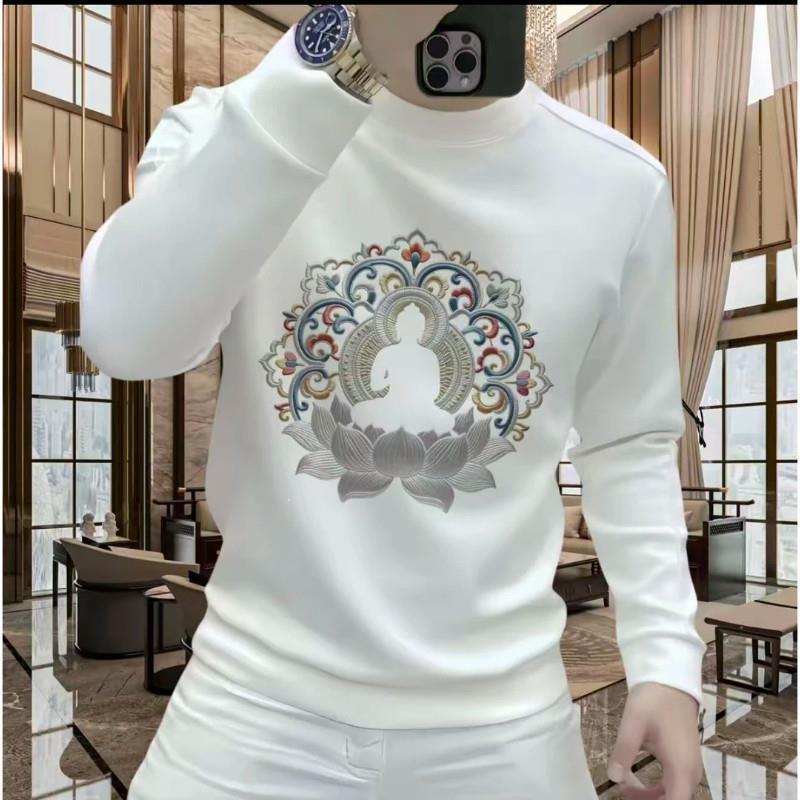 鑫顺服饰k百货卫衣薄款重磅潮t流百搭轻奢圆领痞帅秋冬加绒加厚长