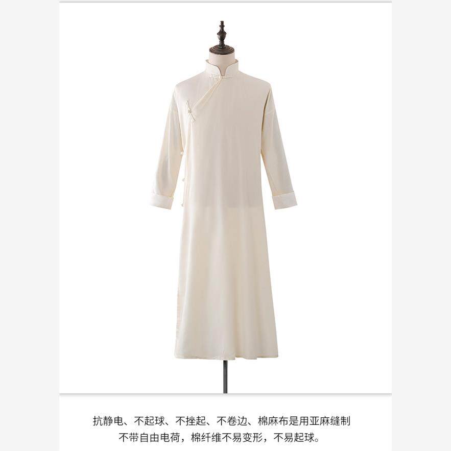 中国风宽松休闲长衫复古