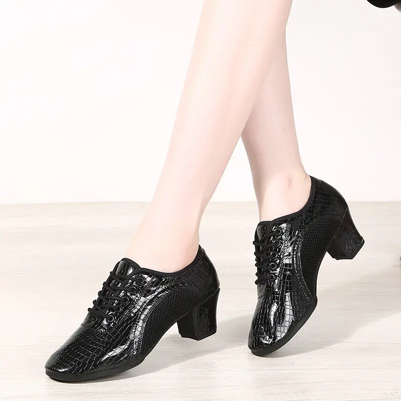 新款广场舞鞋春夏交谊舞鞋女式软底练功民族形体舞跳舞鞋拉丁2025