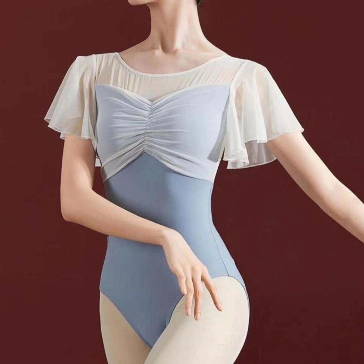 新款专业芭蕾体服女连体练功服|