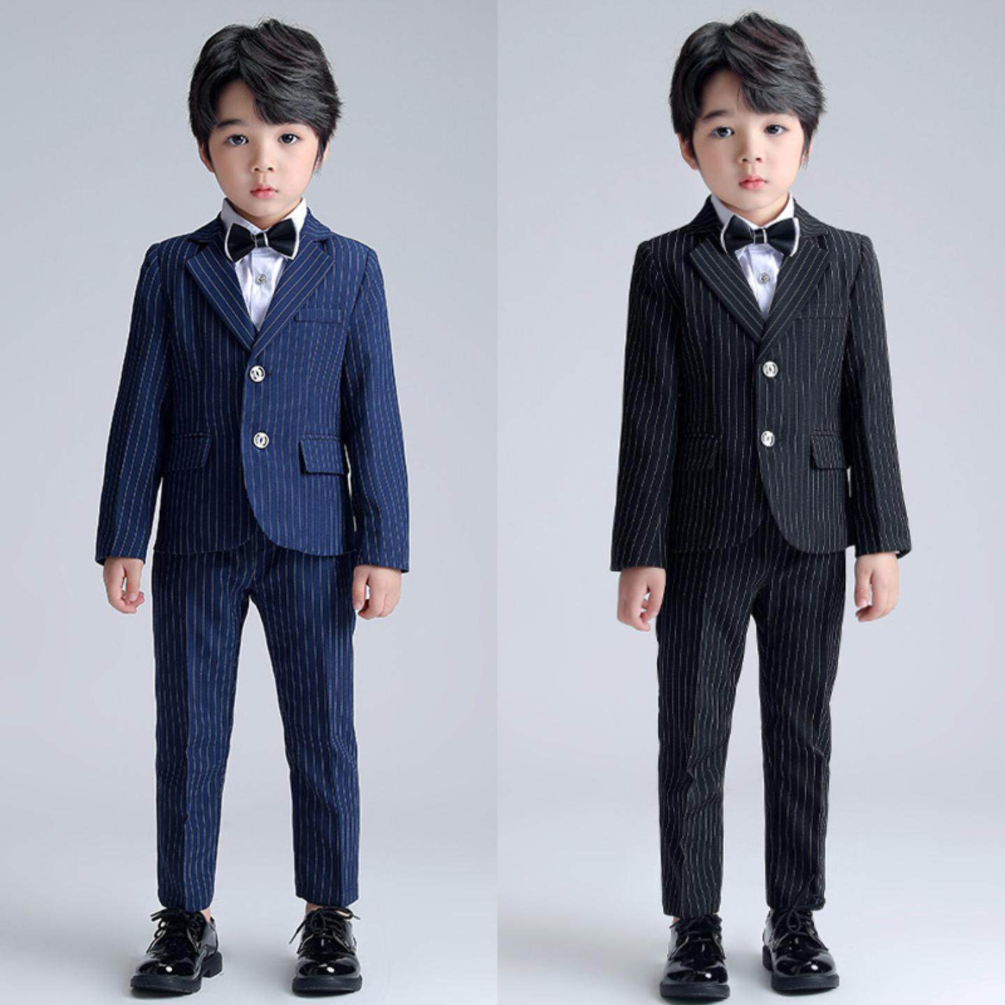 男童韩版春秋西装三件套演出服含