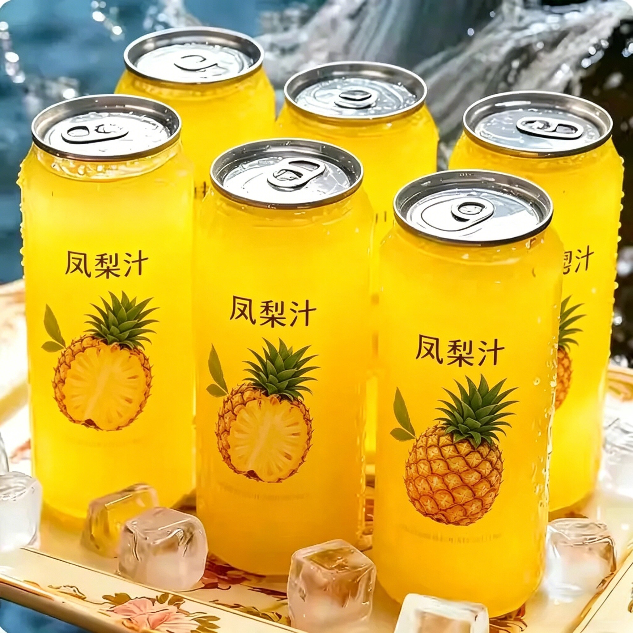 【买一送一】凤梨汁整箱300ml*16瓶酸甜解腻果汁0添加0色素0香精