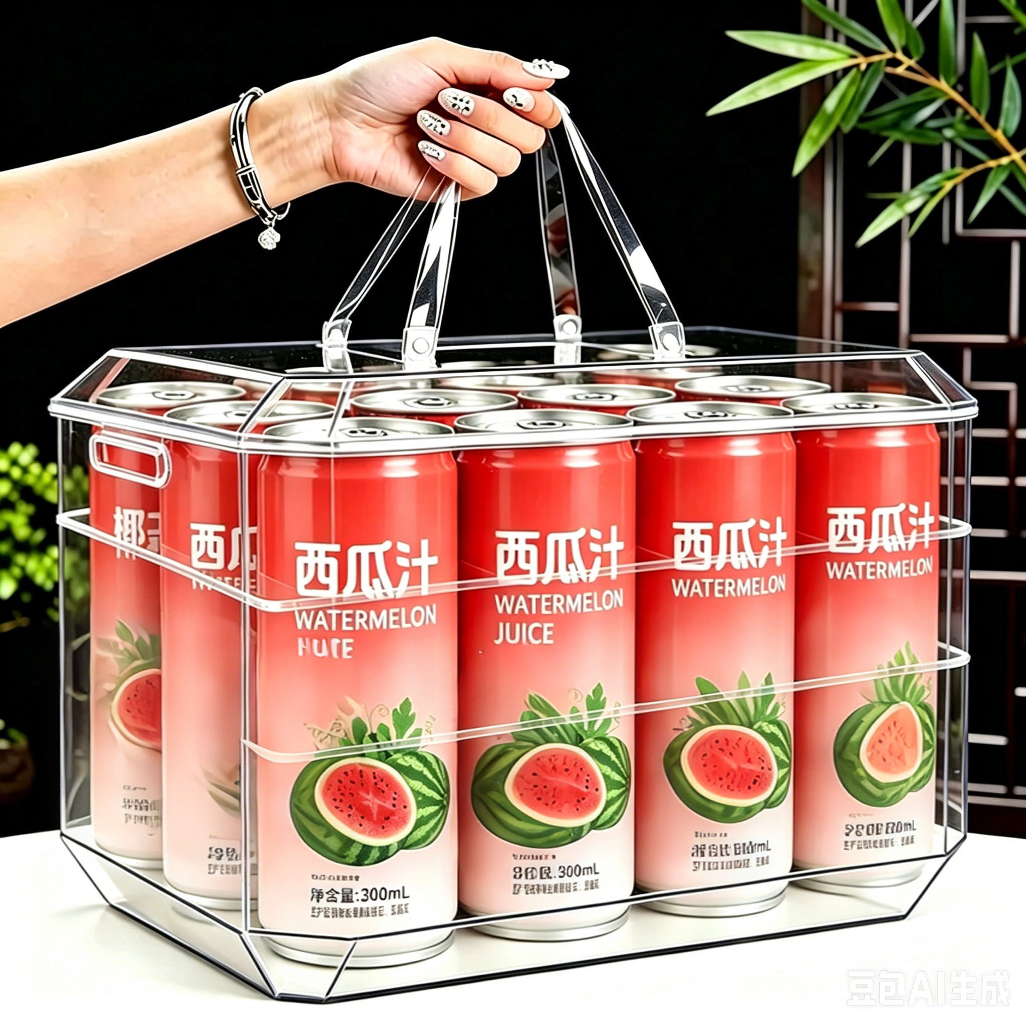 【300ml*12瓶】西瓜汁清甜解腻解渴夏季冰箱常备饮品整箱特价