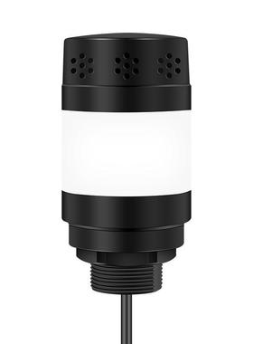 1W三色声光报警器RS485控制12v机床设备工作三色信号警示灯YX528R