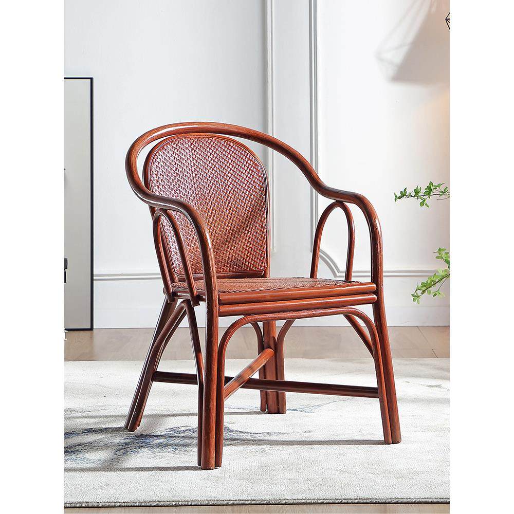 家用天然藤椅客厅靠背椅老人扶手藤椅阳台休闲椅藤家具,住宅家具,阳台椅,淘宝优惠券,粉丝福利购,淘宝优惠卷