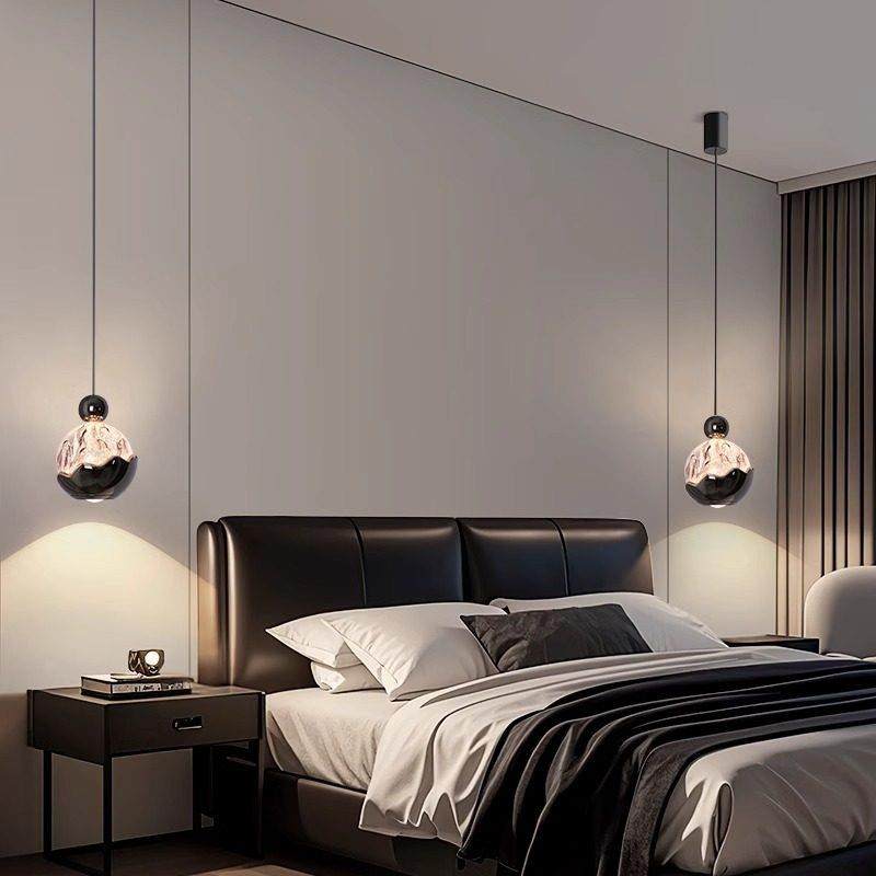 2025新款意式极简床头灯吊灯轻奢高级感雪山造型房间氛围感小吊灯,家装灯饰光源,床头/玄关/吧台/过道吊灯,淘宝优惠券,粉丝福利购,淘宝优惠卷