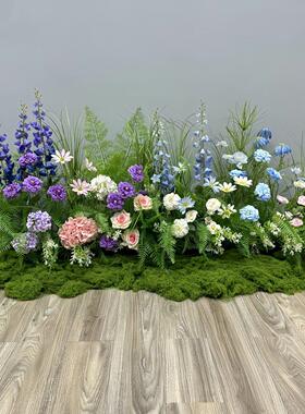 彷真绿色植物室内落地摆件装饰假花彷真花摆设商场布置软装花艺装
