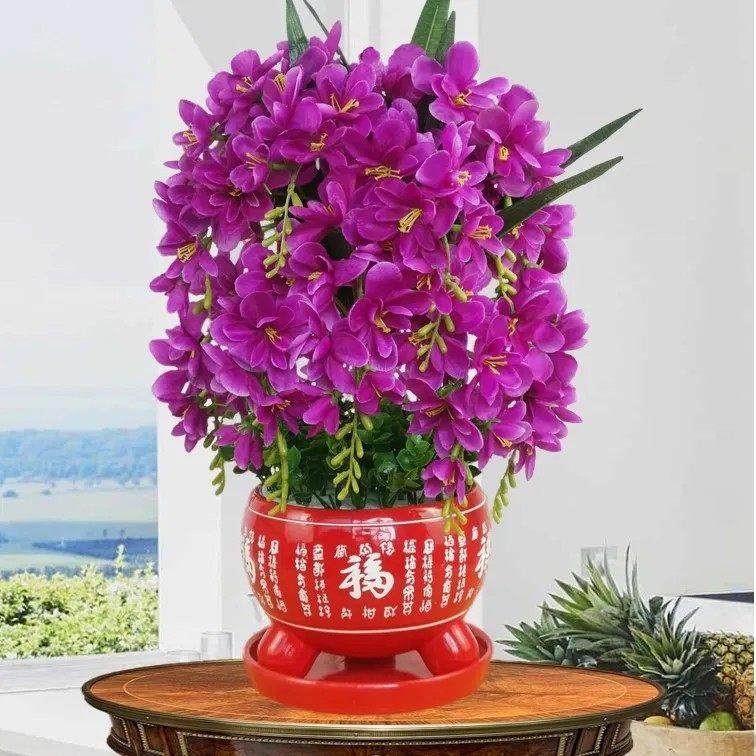 人造花蝴蝶兰花雪兰花集家庭客厅电视柜假花婚礼新房装饰花饰品,家居饰品,仿真花/假花,淘宝优惠券,粉丝福利购,淘宝优惠卷