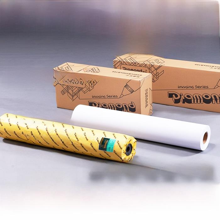 原装80克钻石工程覆印纸3寸芯914A0A1A2A3594尺寸现货供应米数足