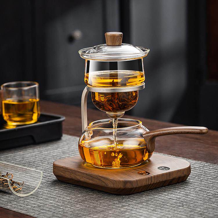 2026新款泡茶器智能冲茶器自动磁吸玻璃茶具办公室功夫茶杯可保温