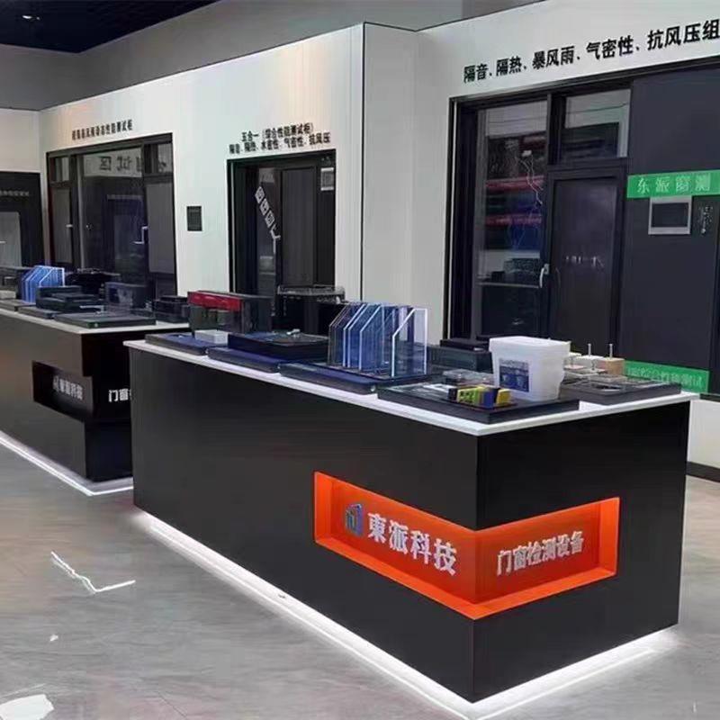 门窗样角展示柜商用发光展示台多功能发光科技创意展示桌中岛柜台