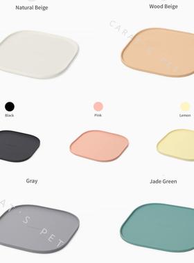 克拉宠物の现货 韩国inherent 宠物猫狗碗架垫 ins风 多色 防滑